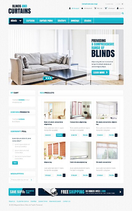 White Window Magento Theme by Hermes TMT