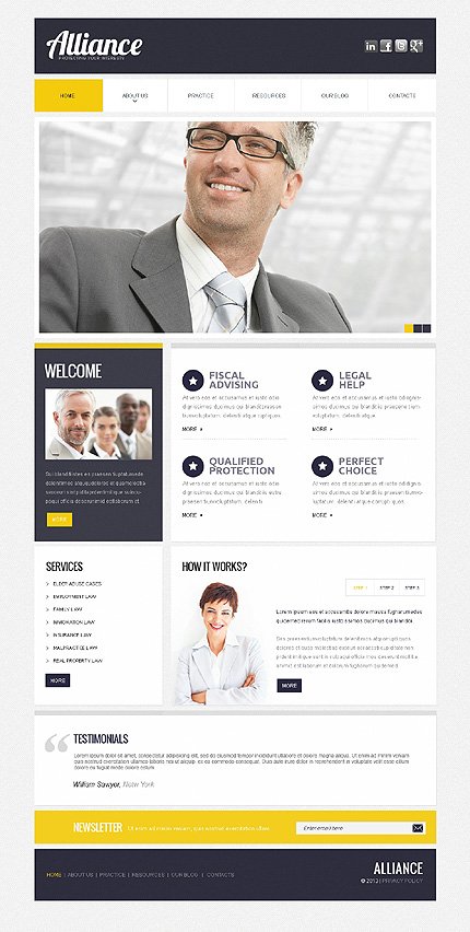 White and Yellow Law Firm TMT