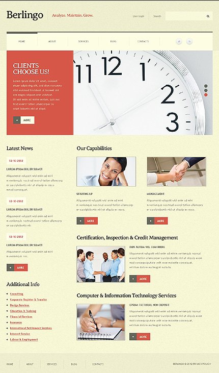 Yellow & White IT Joomla Template by Astra TMT