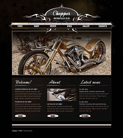 Black Moto CMS HTML Template by Mercury Moto CMS HTML Templates  TMT