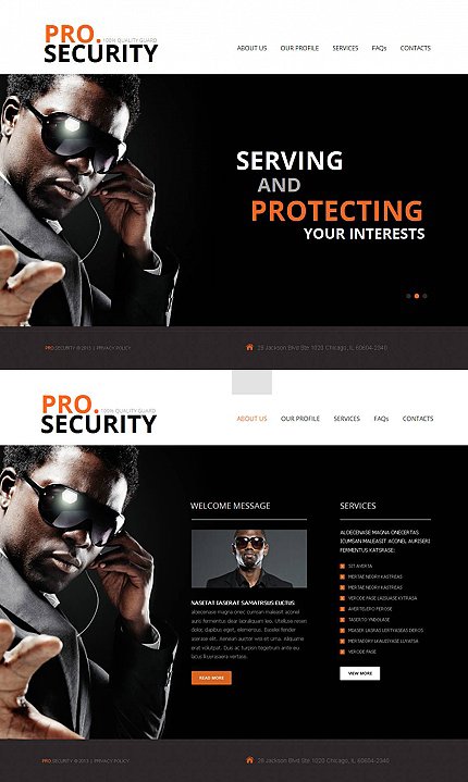 Black & White Moto CMS HTML Template by Delta Moto CMS HTML Templates  TMT