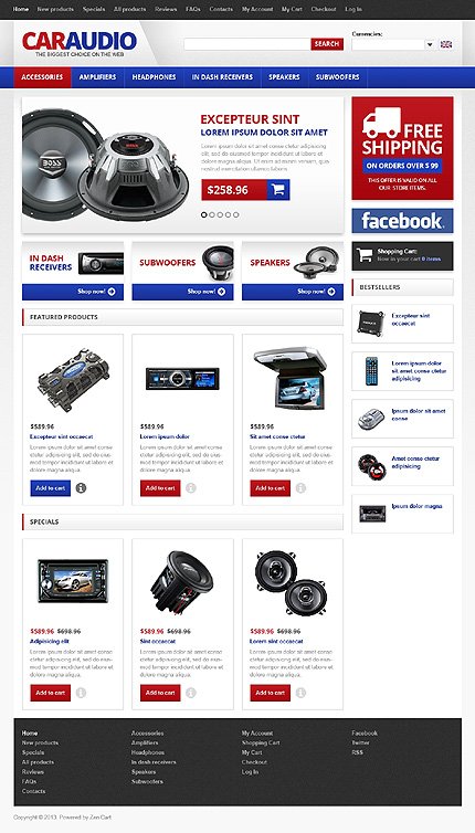 Car Audio Zen Cart  TMT