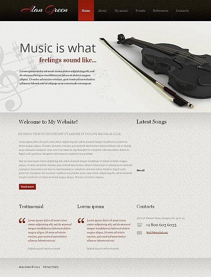 Grey & White Moto CMS HTML Template by Mercury Moto CMS HTML Templates  TMT