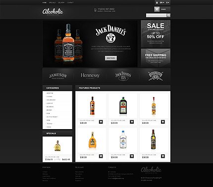 Responsive Alcoholic Beverages Store PrestaShop  TMT