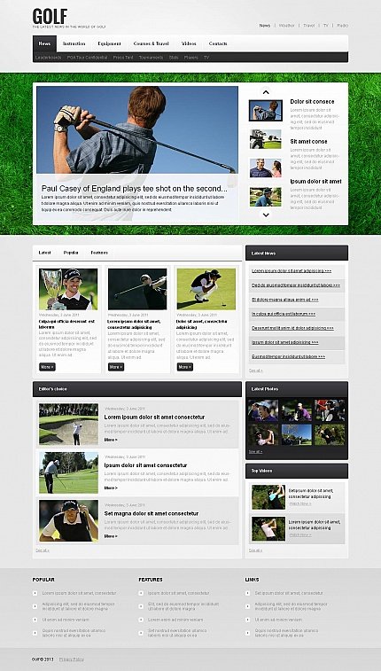 White & Grey Moto CMS HTML Template by Mercury Moto CMS HTML Templates  TMT