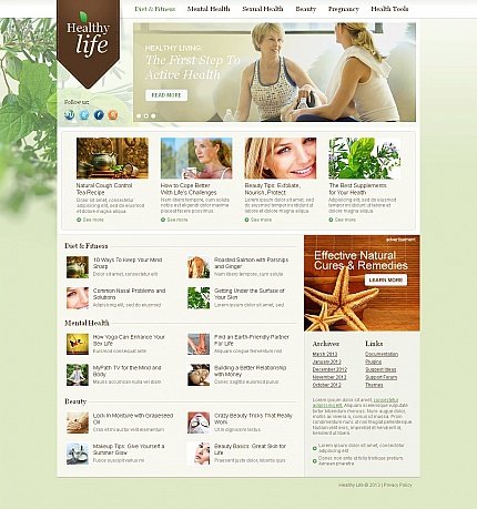 White & Grey Moto CMS HTML Template by MariArti Moto CMS HTML Templates  TMT