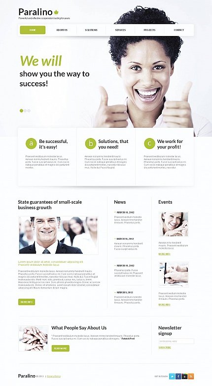 White Moto CMS HTML Template by Elza Moto CMS HTML Templates  TMT