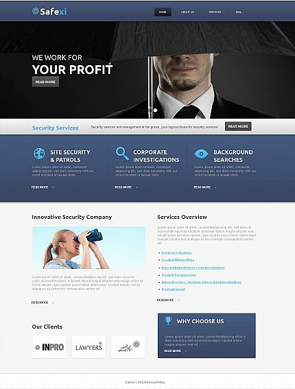White & Black Moto CMS HTML Template by Astra Moto CMS HTML Templates  TMT