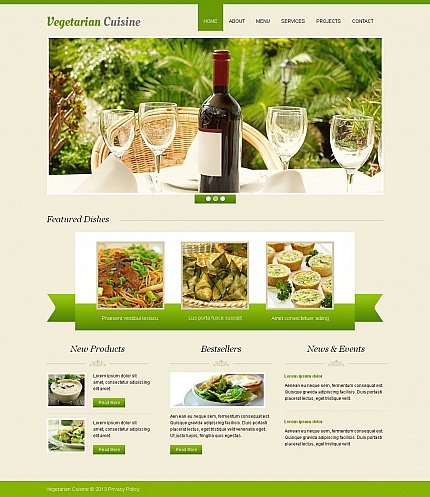 White & Green Moto CMS HTML Template by Angela Moto CMS HTML Templates  TMT