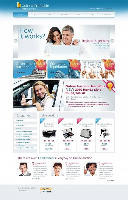 White Moto CMS HTML Template by Glenn Moto CMS HTML Templates  TMT