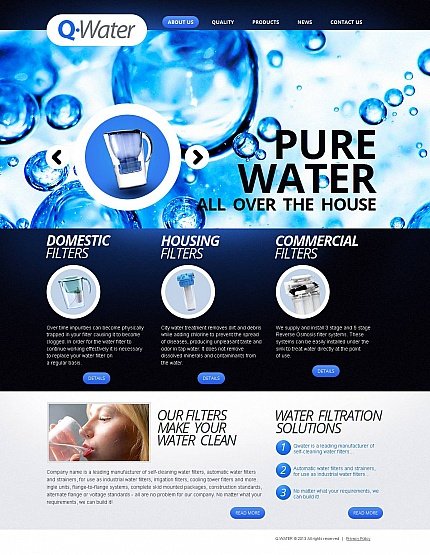 White & Black Moto CMS HTML Template by Oldman Moto CMS HTML Templates  TMT