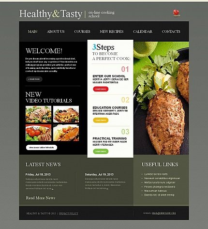 Black & Grey Moto CMS HTML Template by Delta Moto CMS HTML Templates  TMT