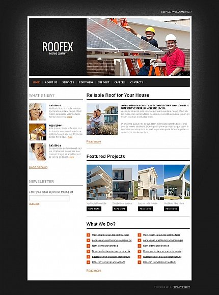 Black & White Moto CMS HTML Template by Cowboy Moto CMS HTML Templates  TMT
