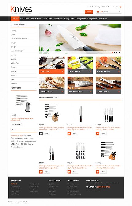 Knives for Easy Cooking PrestaShop  TMT