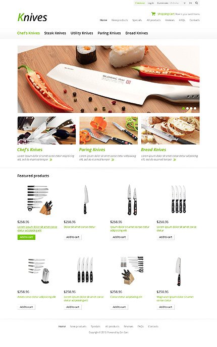 Knives for Your Kitchen Zen Cart  TMT