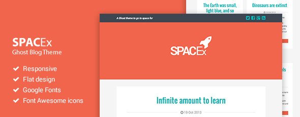 Spacex - Responsive Ghost Theme