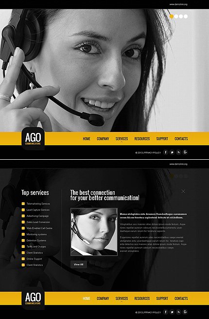 Black & Grey Moto CMS HTML Template by Sawyer Moto CMS HTML Templates TMT