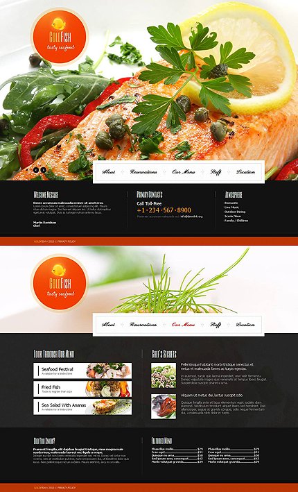 Black & White Moto CMS HTML Template by Delta Moto CMS HTML Templates TMT