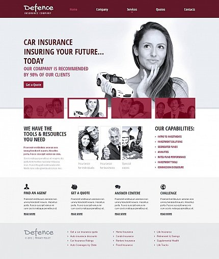White & Grey Moto CMS HTML Template by Glenn Moto CMS HTML Templates TMT