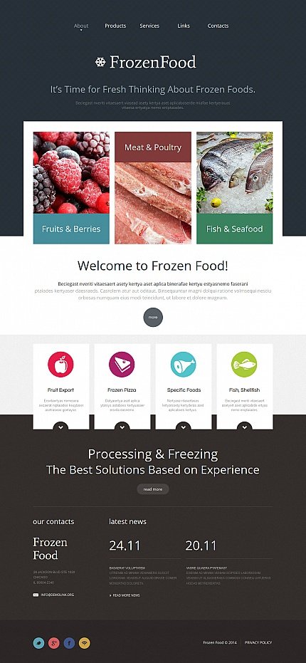 Black & White Moto CMS HTML Template by Delta Moto CMS HTML Templates TMT