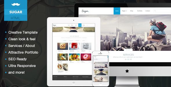 Sugar -  Responsive Minimal Creative Template
 FXTheme