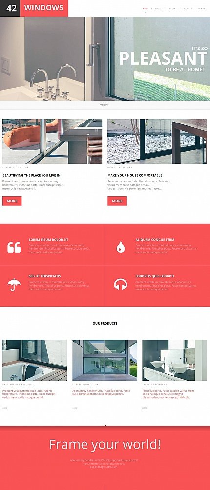 White & Grey Moto CMS HTML Template by Cowboy Moto CMS HTML Templates TMT