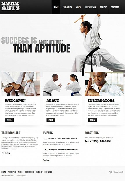 White & Grey Moto CMS HTML Template by Mercury Moto CMS HTML Templates TMT