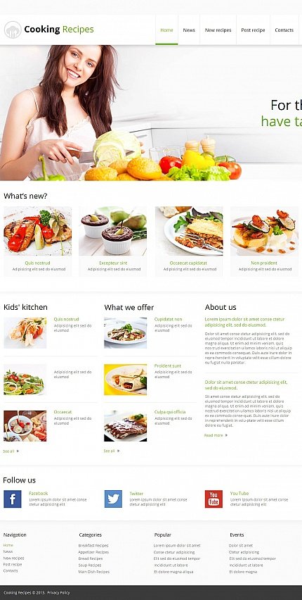 White Moto CMS HTML Template by Mercury Moto CMS HTML Templates TMT