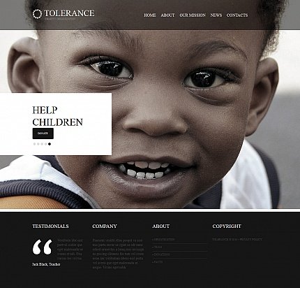Black & Grey Moto CMS HTML Template by Cowboy TMT