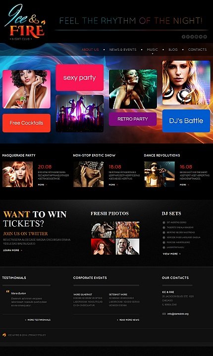 Black Moto CMS HTML Template by Delta Site Templates TMT