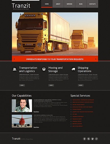 Black Moto CMS HTML Template by Mira Site Templates TMT