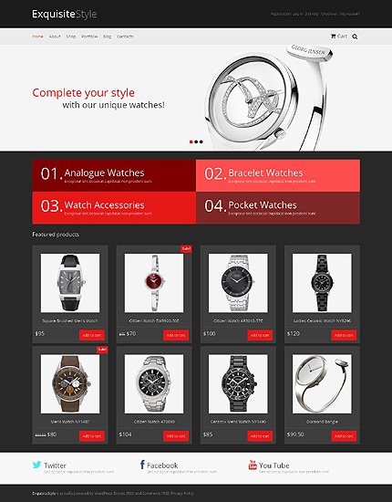 Black & White WooCommerce Theme by Hermes TMT