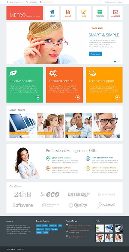 White Financial Advisor Joomla Template by Ramzes TMT