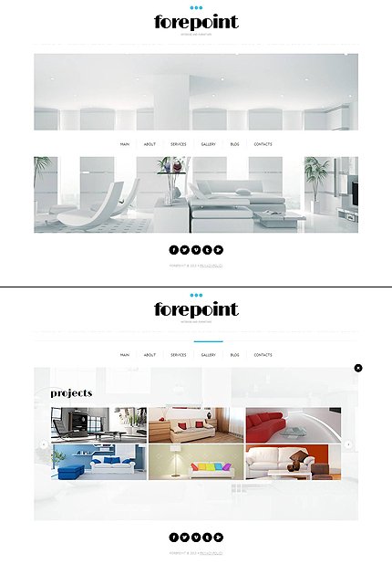 White Moto CMS HTML Template by Cowboy TMT