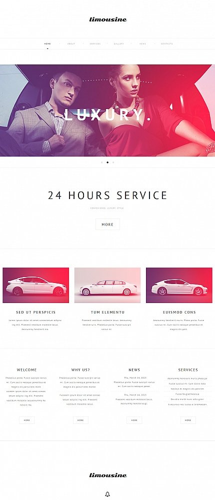 White Moto CMS HTML Template by Cowboy TMT
