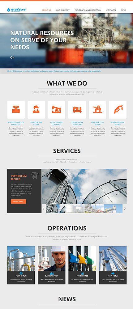 White Moto CMS HTML Template by Cerberus TMT