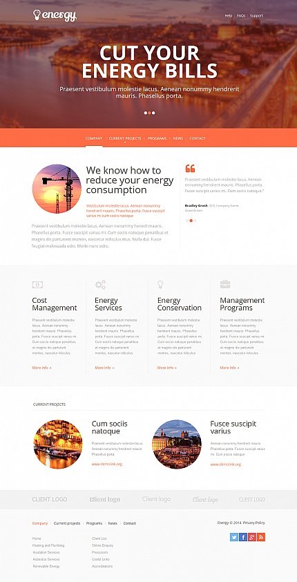 White Moto CMS HTML Template by Elza Site Templates TMT