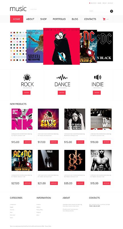White WooCommerce Theme by Cowboy  TMT