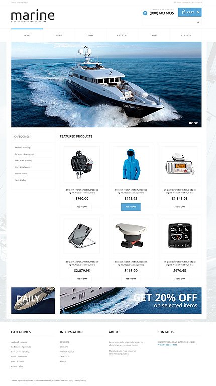 White WooCommerce Theme by Cowboy TMT