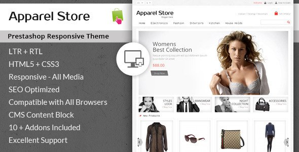 Apparel Store - Responsive Prestashop Theme
 FXTheme
