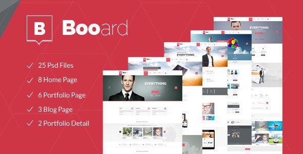 Booard - Corporate PSD Template 
 FXTheme