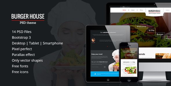 Burger House - Responsive PSD Theme
 FXTheme