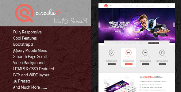 CirculaX Responsive HTML5 Template
 FXTheme