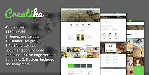 Creatika - Responsive Business PSD Template
 FXTheme