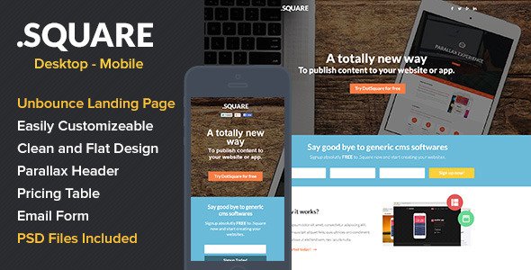 DotSquare App Landing Page
 FXTheme