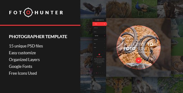 FotoHunter - Creative Photographer PSD Template
 FXTheme