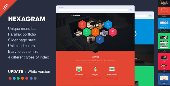 Hexagram - Unique Portfolio Template
 FXTheme