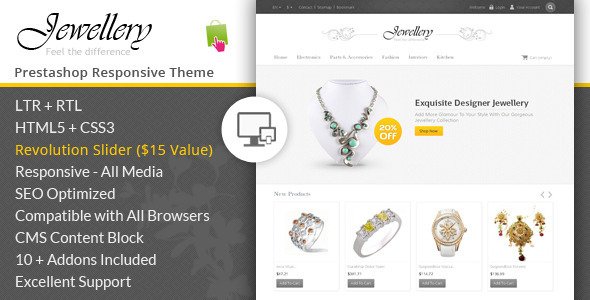 Jewellery - Prestashop Responsive Template
 FXTheme