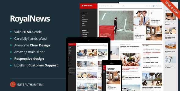 Royal News - Responsive News, Magazine, Blog
 FXTheme