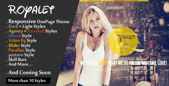 Royalet - Creative Responsive Portfolio Template
 FXTheme